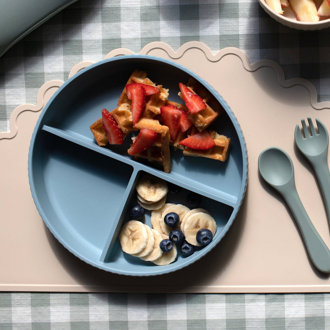 Mabel & Fox - Silicone Plate - Blue - Mabel & Fox