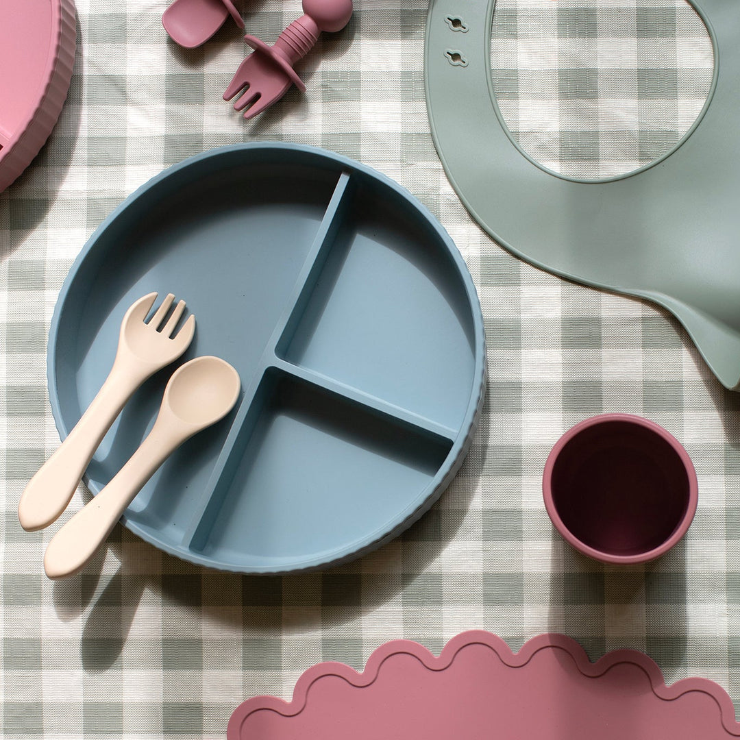 Mabel & Fox - Silicone Plate - Blue - Mabel & Fox
