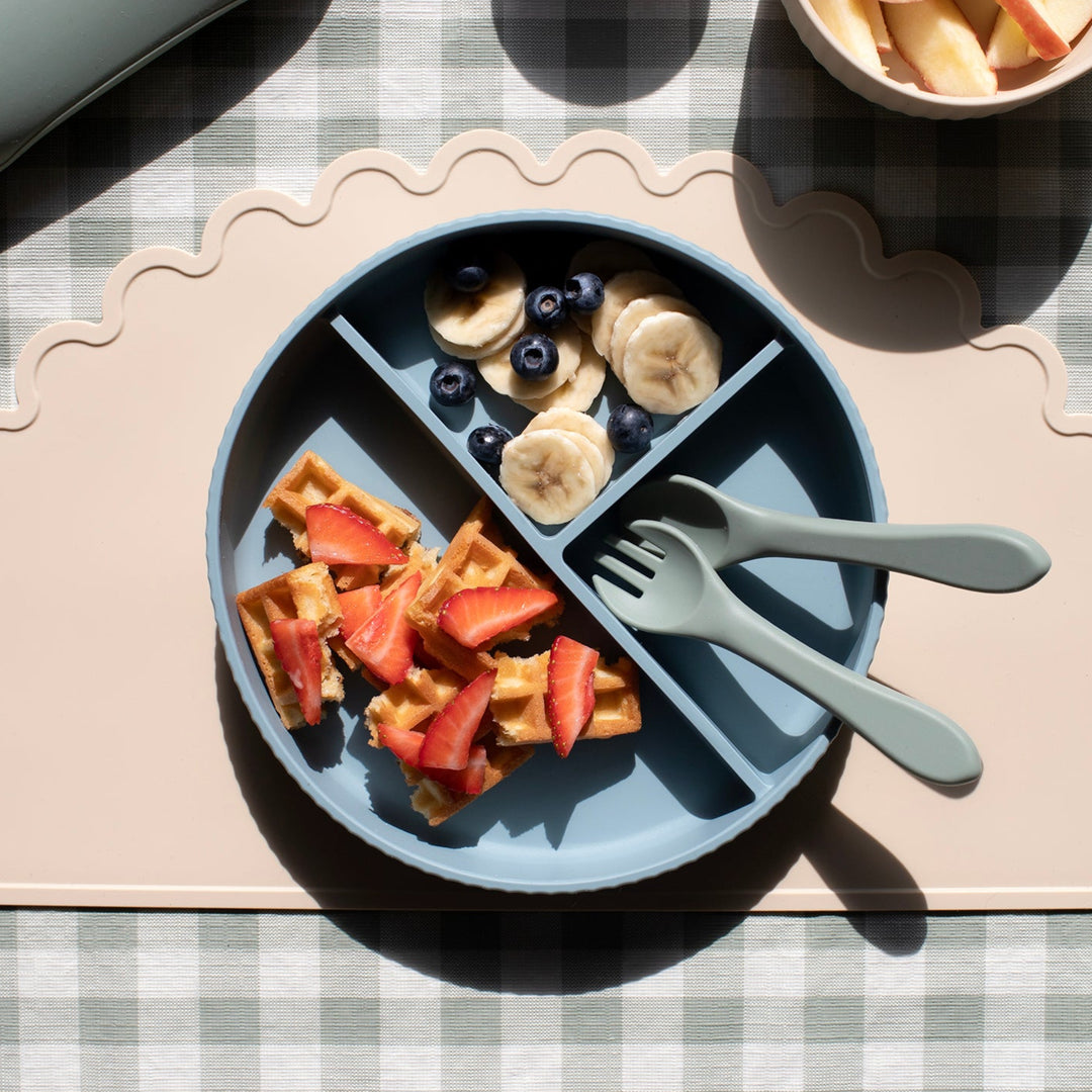 Mabel & Fox - Silicone Plate - Blue - Mabel & Fox