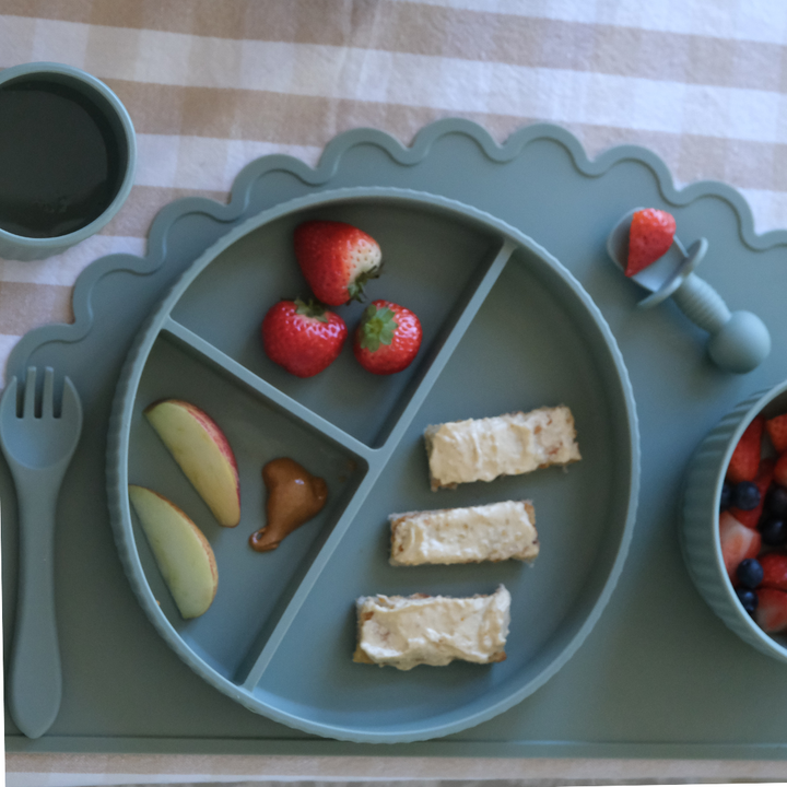 Mabel & Fox - Silicone Plate - Blue - Mabel & Fox