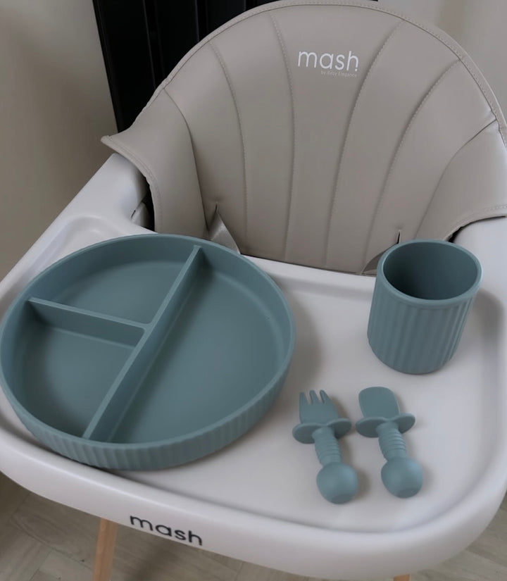 Mabel & Fox - Silicone Plate - Blue - Mabel & Fox