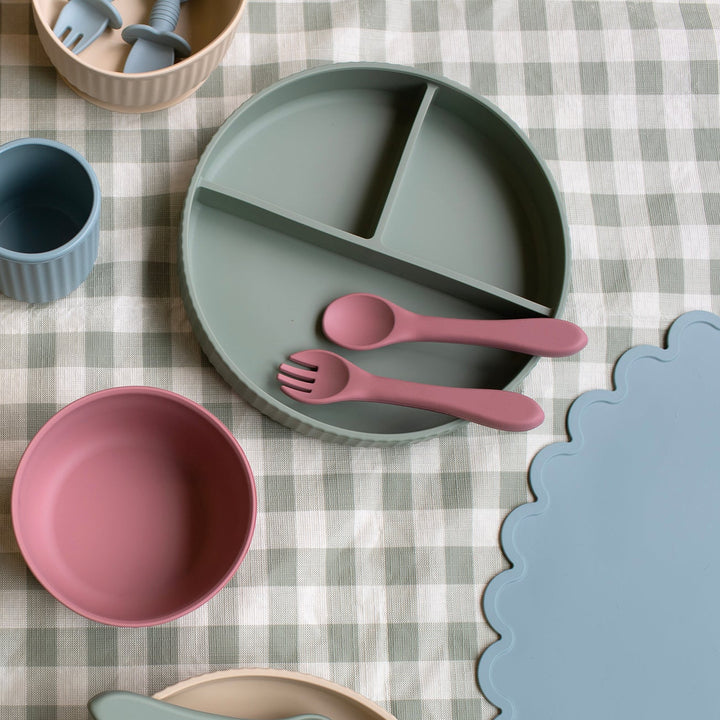 Mabel & Fox - Silicone Plate - Sage - Mabel & Fox