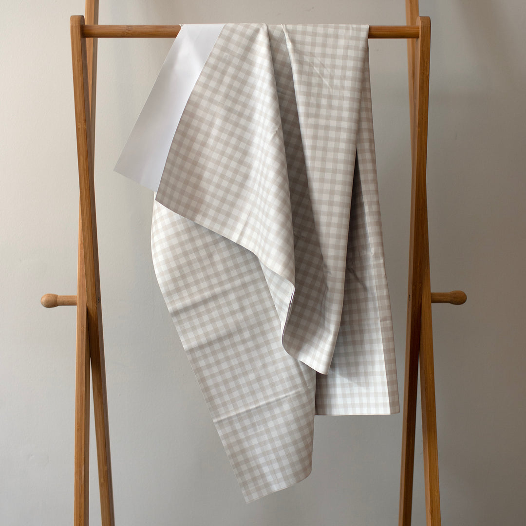 Mabel & Fox - Splash Mat - Beige Gingham - Mabel & Fox