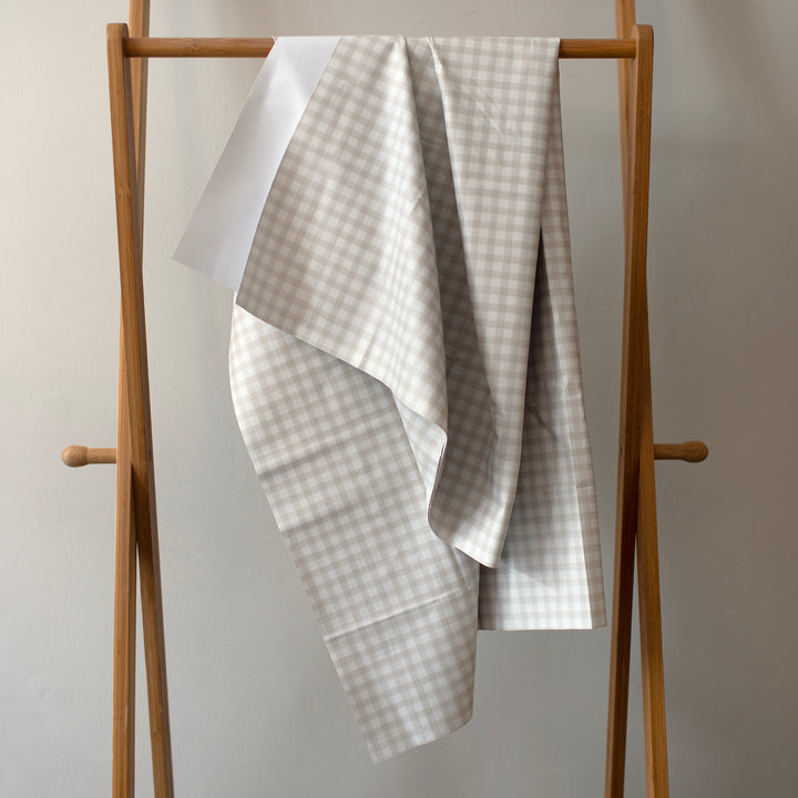 Mabel & Fox - Splash Mat - Beige Gingham - Mabel & Fox