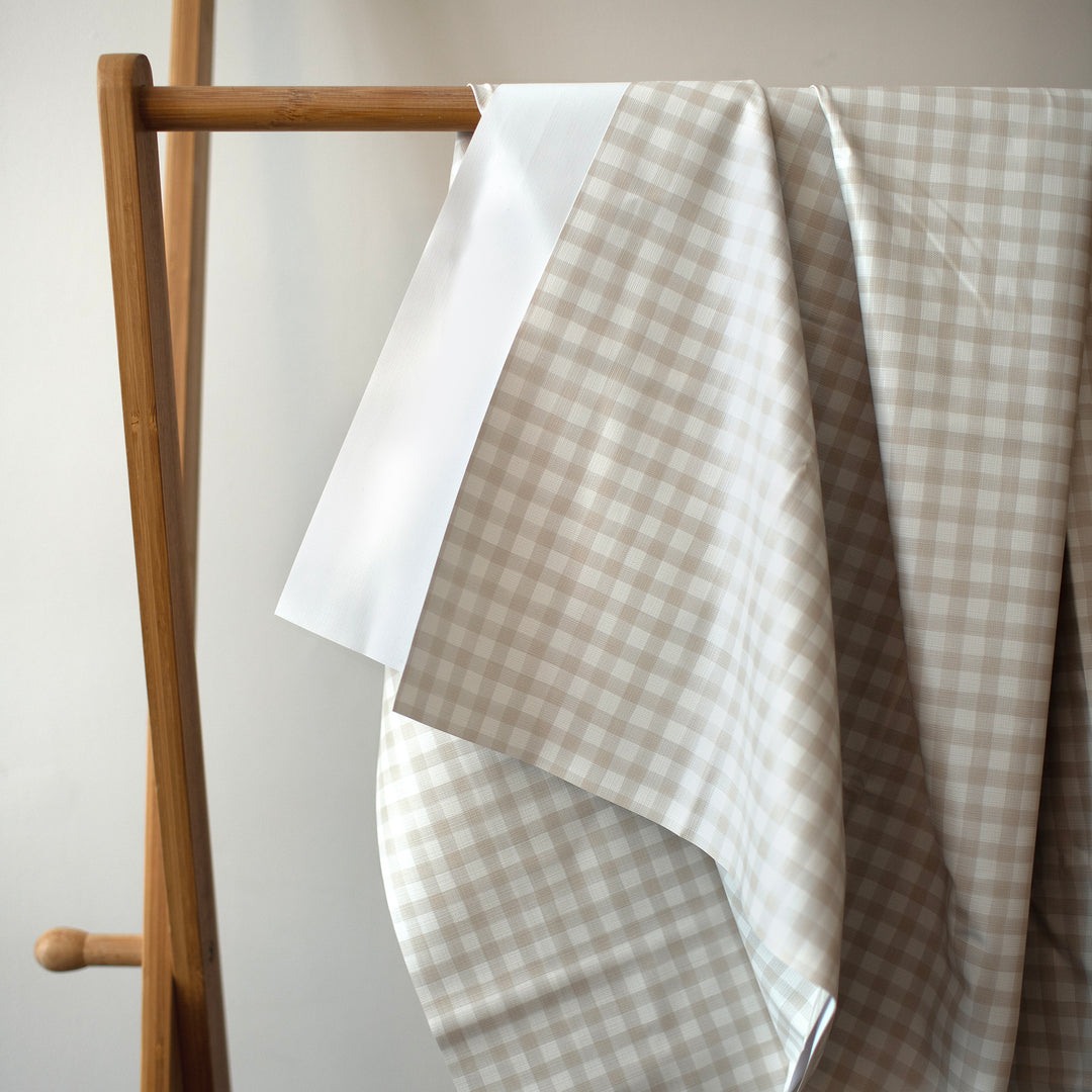 Mabel & Fox - Splash Mat - Beige Gingham - Mabel & Fox