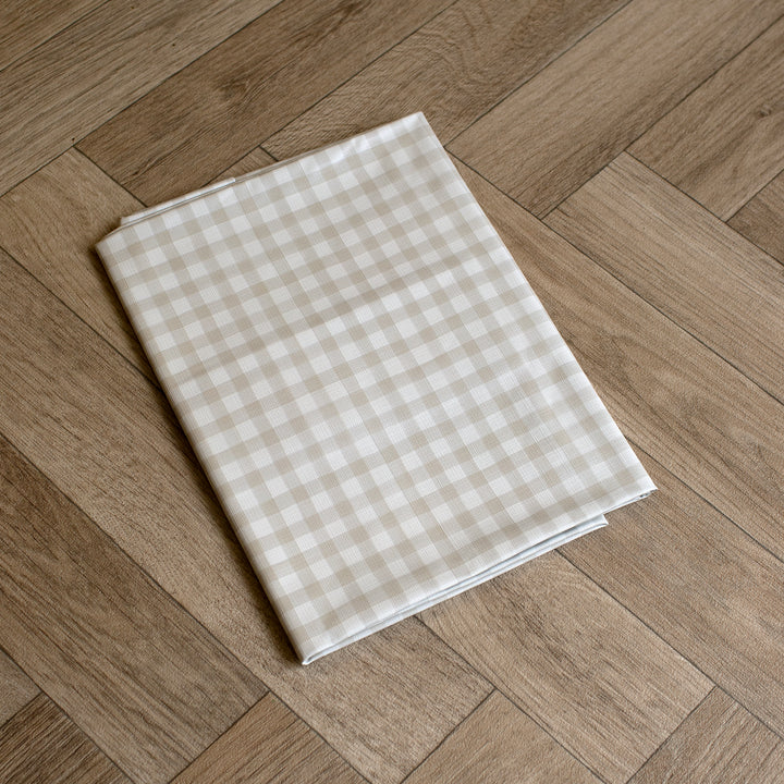 Mabel & Fox - Splash Mat - Beige Gingham - Mabel & Fox