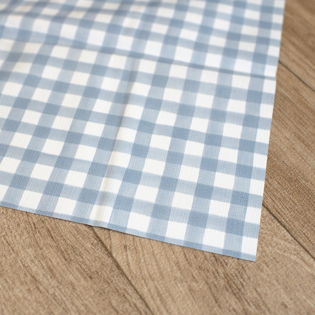Mabel & Fox - Splash Mat - Blue Gingham - Mabel & Fox