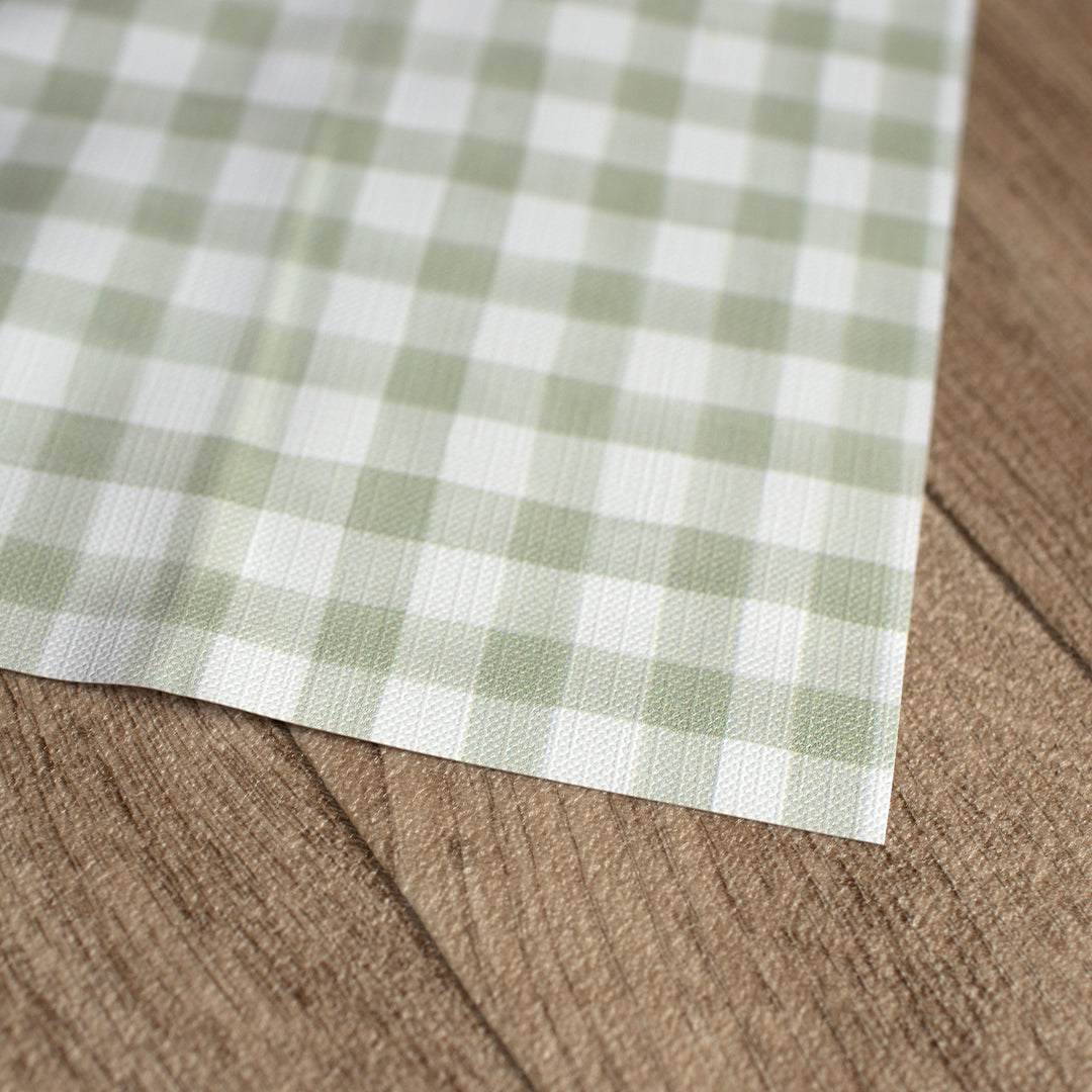 Mabel & Fox - Splash Mat - Sage Gingham - Mabel & Fox