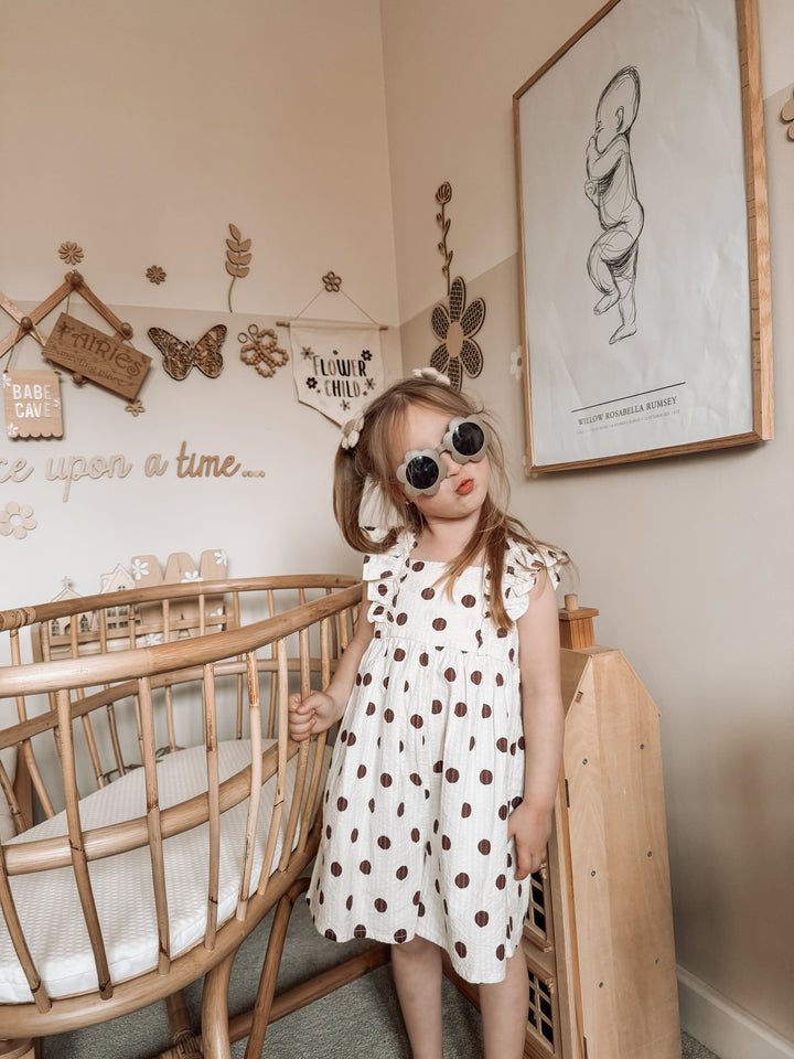Mabel & Fox - Sunglasses - Flower - Taupe - Mabel & Fox