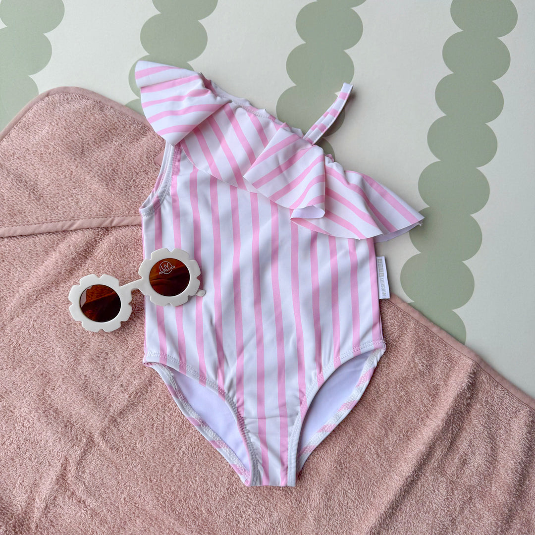 Mabel & Fox - Swimsuit Set - Pink Stripe (2 Pcs) - Mabel & Fox