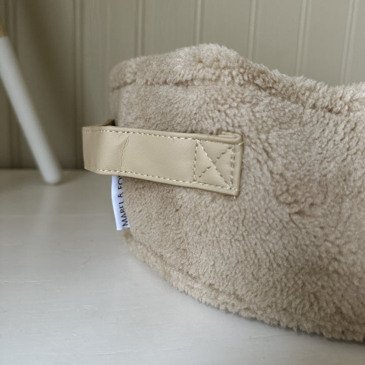 Mabel & Fox - Teddy Changing Basket - Biscuit - Mabel & Fox