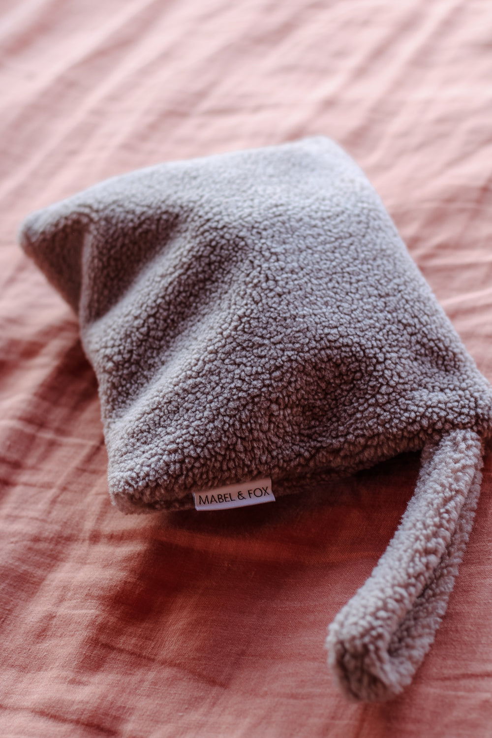 Mabel & Fox - Teddy Pouch - Ash Brown - Mabel & Fox