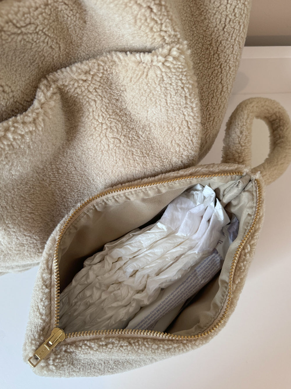 Mabel & Fox - Teddy Pouch - Biscuit - Mabel & Fox