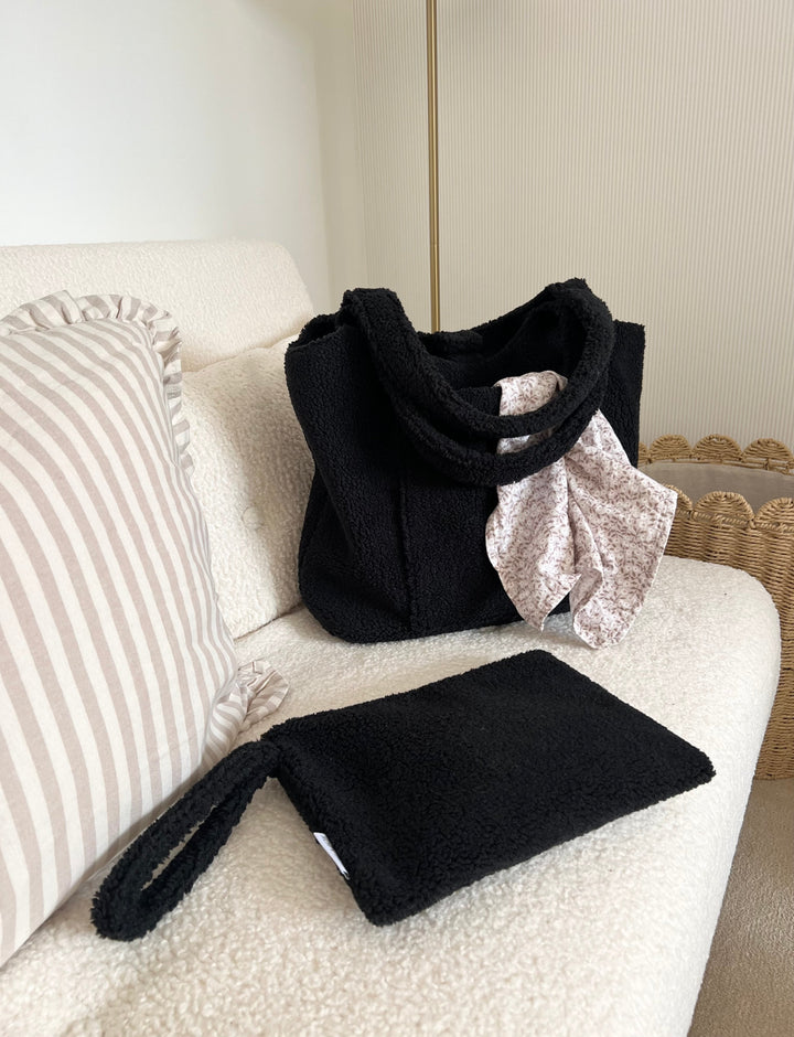 Mabel & Fox - Teddy Pouch - Black - Mabel & Fox