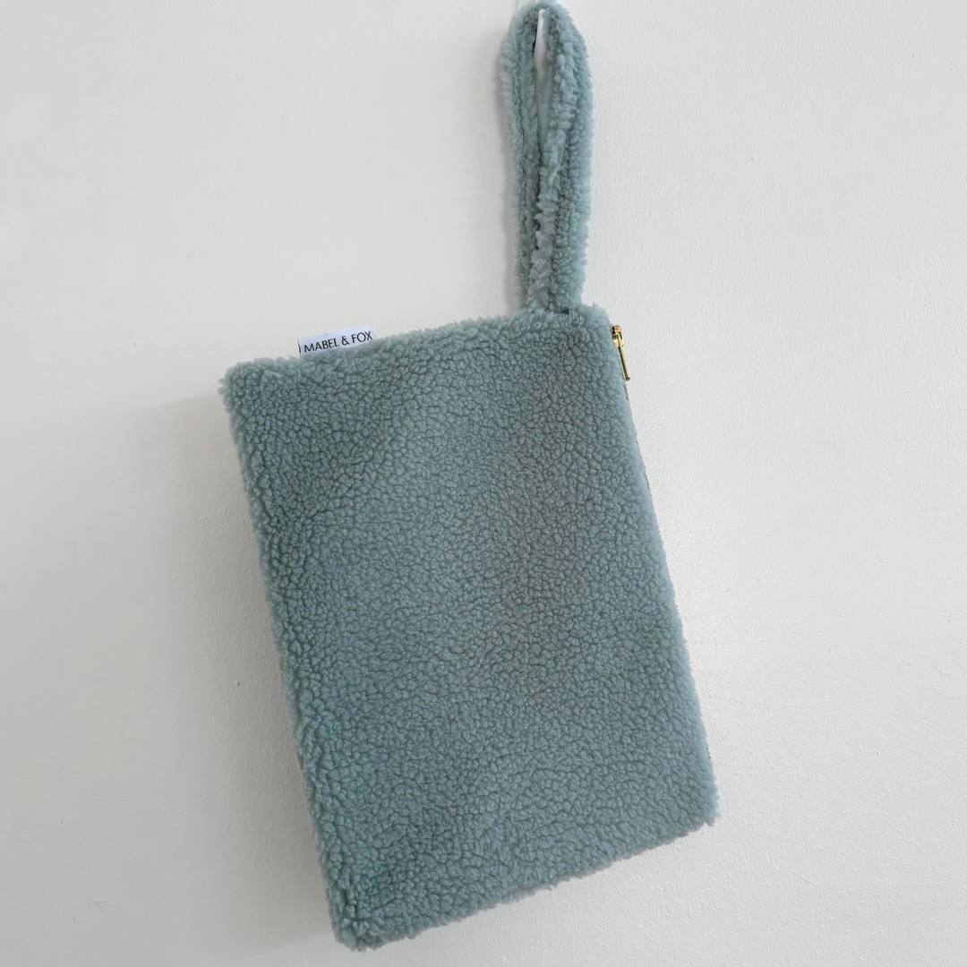 Mabel & Fox - Teddy Pouch - Ice Blue - Mabel & Fox