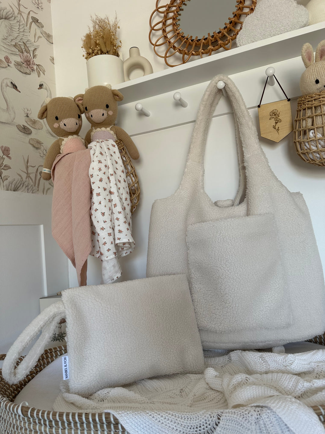 Mabel & Fox - Teddy Pouch - Milk - Mabel & Fox