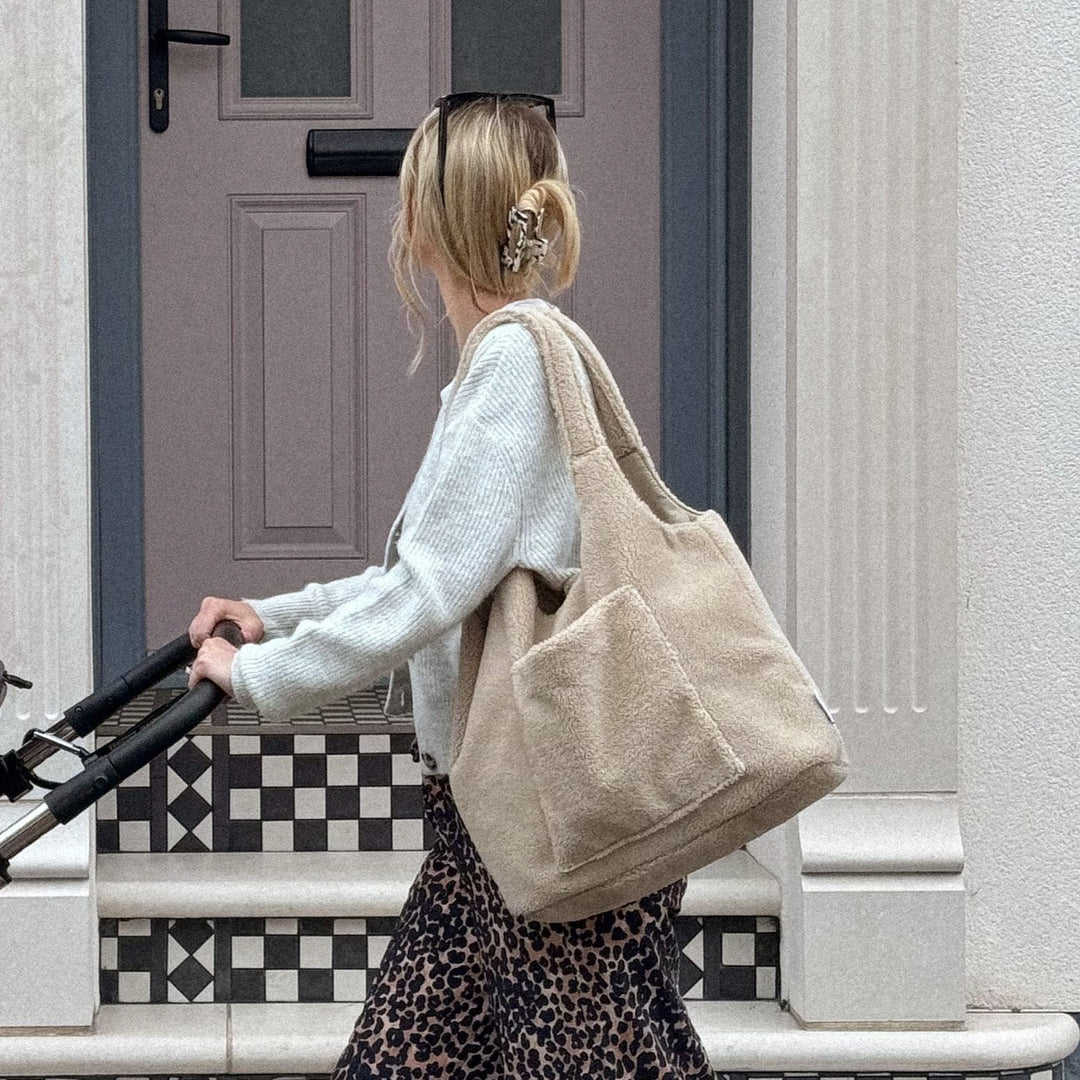 Mabel & Fox - Teddy Tote Bag - Biscuit - Mabel & Fox