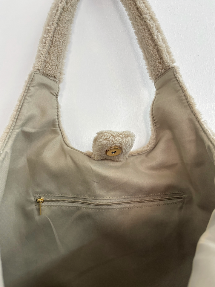 Mabel & Fox - Teddy Tote Bag - Biscuit - Mabel & Fox