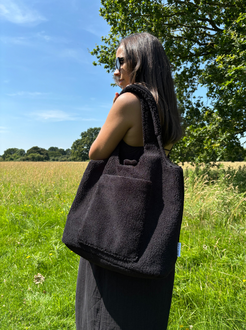 Mabel & Fox - Teddy Tote Bag - Black - Mabel & Fox