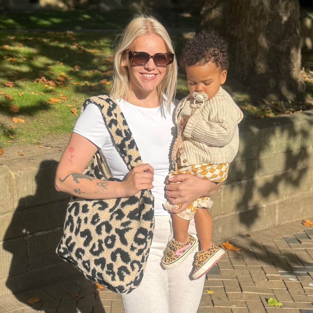 Mabel & Fox - Teddy Tote Bag - Leopard - Mabel & Fox