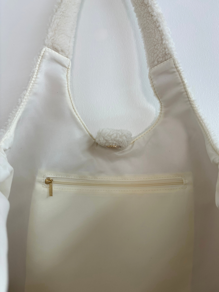 Mabel & Fox - Teddy Tote Bag - Milk - Mabel & Fox