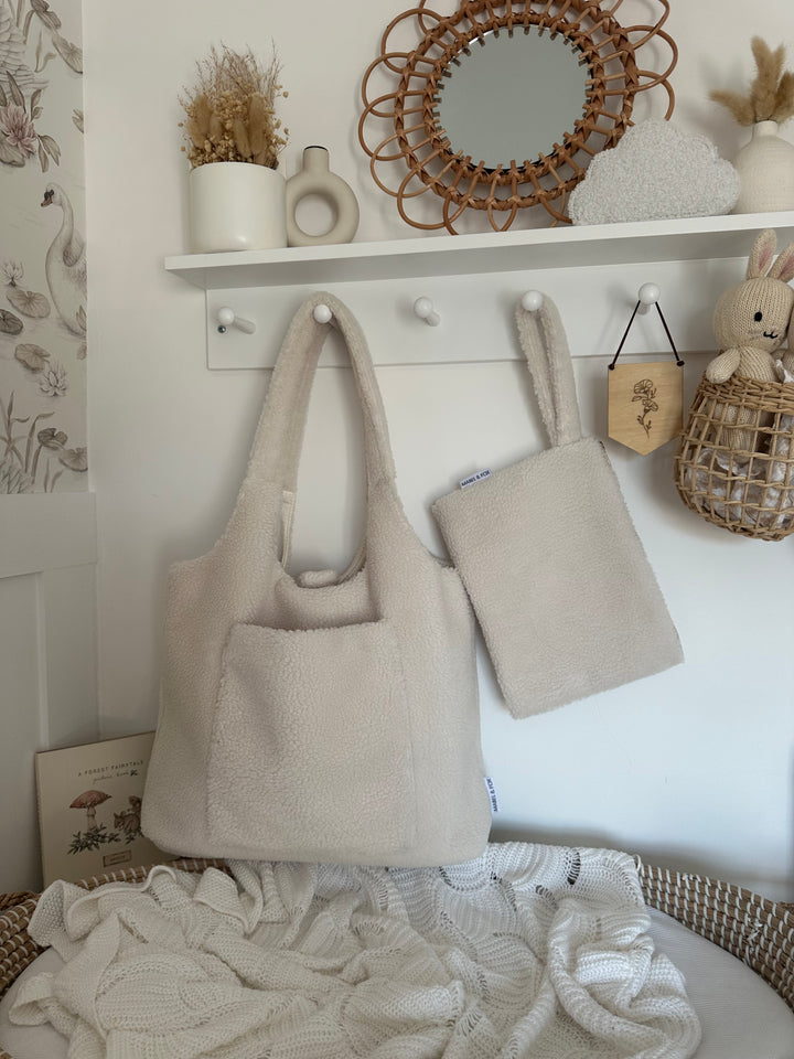 Mabel & Fox - Teddy Tote Bag - Milk - Mabel & Fox