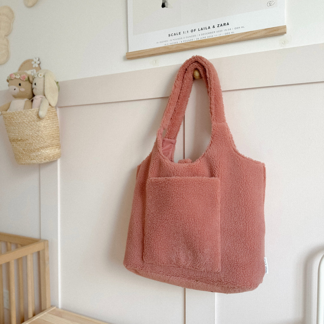 Mabel & Fox - Teddy Tote Bag - Rose Pink - Mabel & Fox