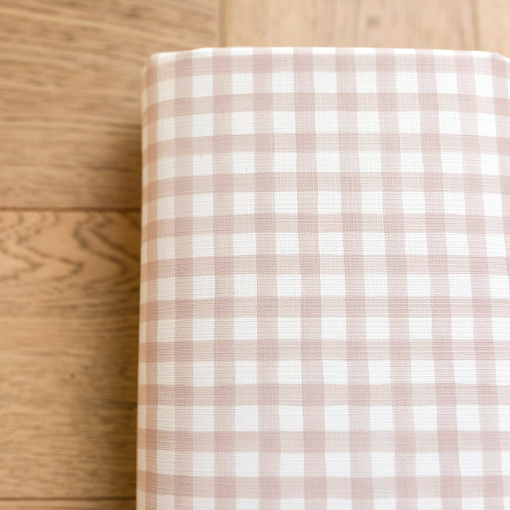 Mabel & Fox - Travel Changing Mat - Blush Gingham - Mabel & Fox