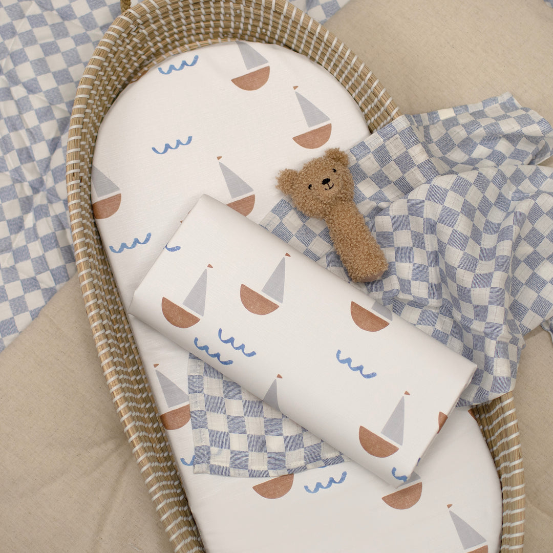 Mabel & Fox - Travel Changing Mat - Sail Away - Mabel & Fox