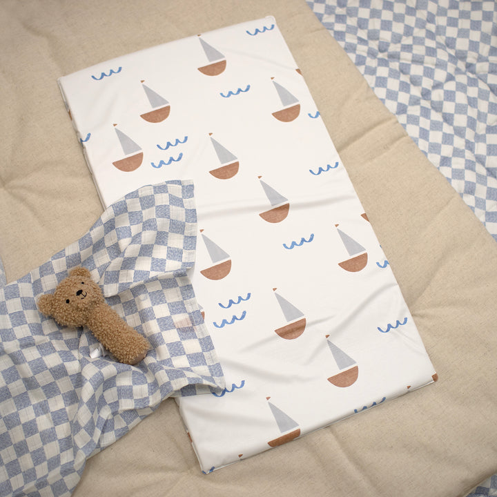 Mabel & Fox - Travel Changing Mat - Sail Away - Mabel & Fox