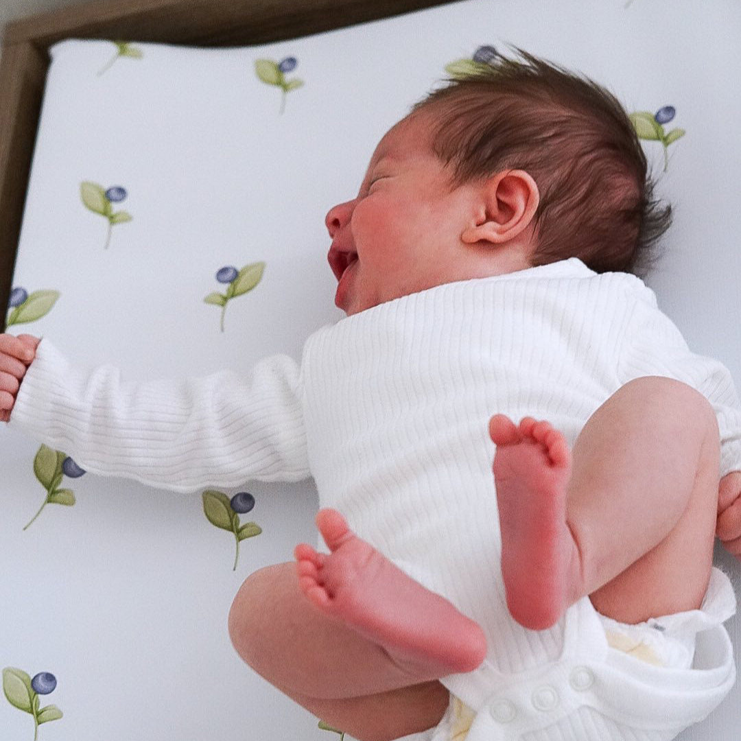 Mabel & Fox - Wedge Baby Changing Mat - Berry Cute - Mabel & Fox