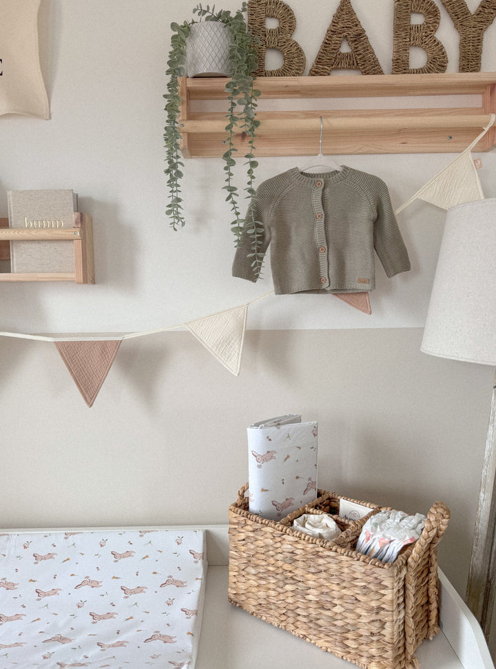 Mabel & Fox - Wedge Baby Changing Mat - Bunny - Mabel & Fox