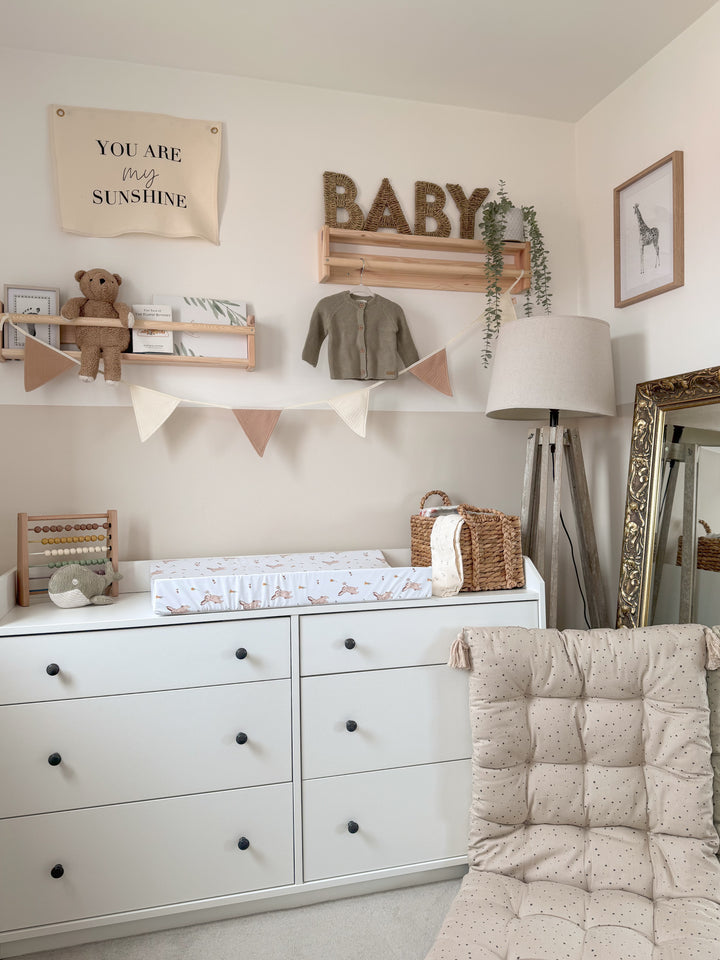 Mabel & Fox - Wedge Baby Changing Mat - Bunny - Mabel & Fox