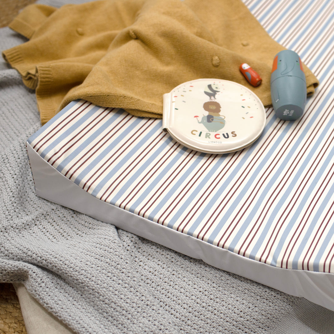 Mabel & Fox - Wedge Baby Changing Mat - Circus Stripe - Mabel & Fox