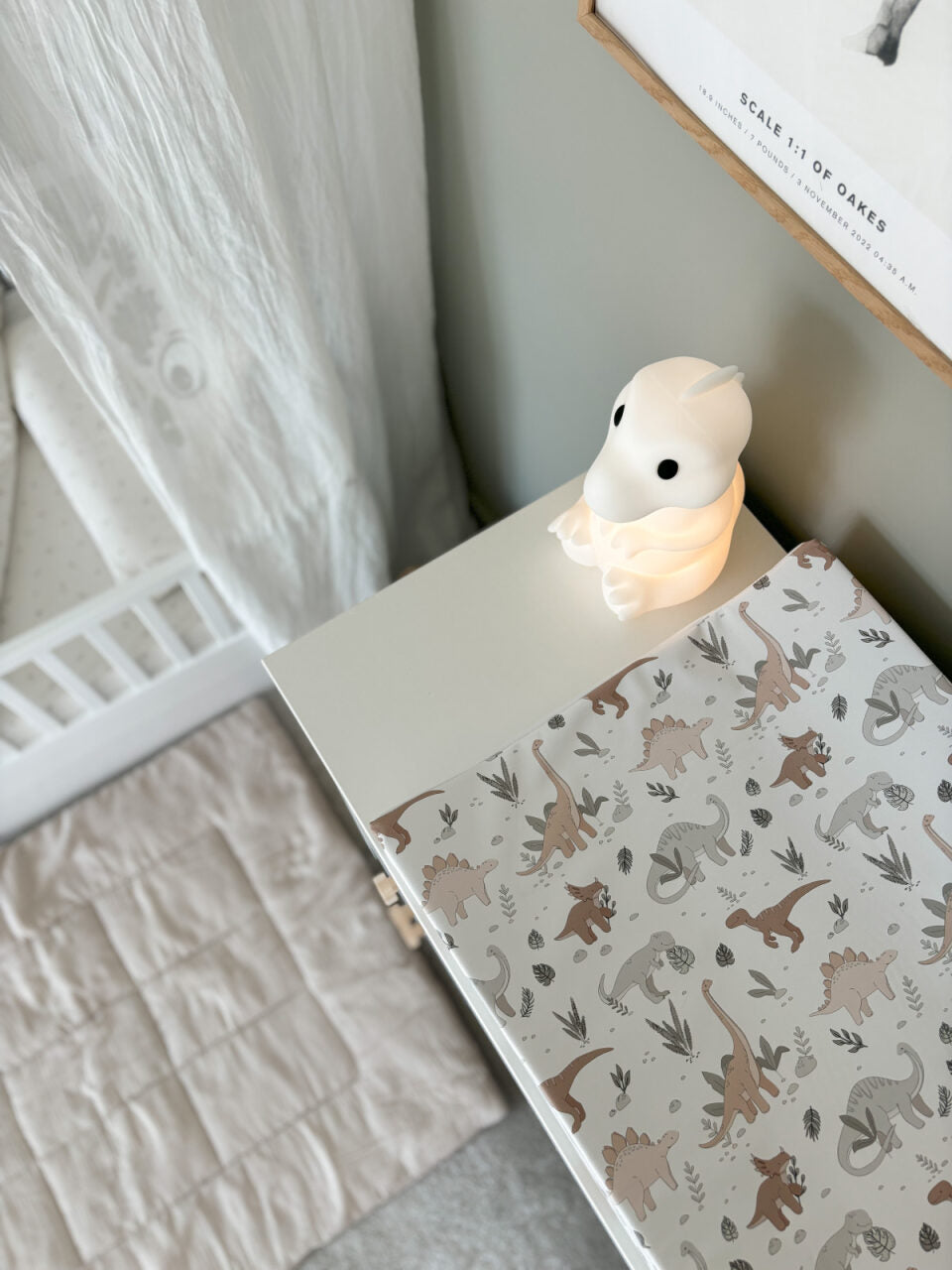 Mabel & Fox - Wedge Baby Changing Mat - Dinosaurs - Mabel & Fox