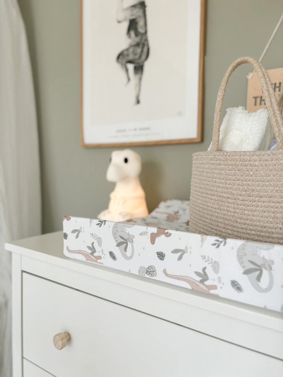 Mabel & Fox - Wedge Baby Changing Mat - Dinosaurs - Mabel & Fox