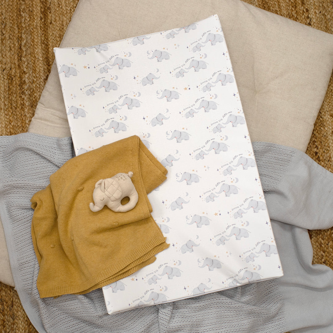 Mabel & Fox - Wedge Baby Changing Mat - Elephants - Mabel & Fox