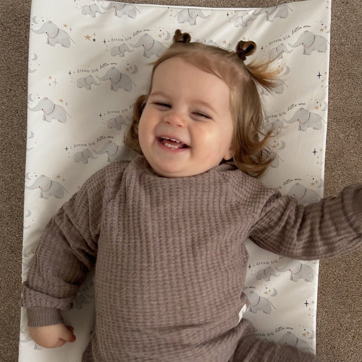 Mabel & Fox - Wedge Baby Changing Mat - Elephants - Mabel & Fox