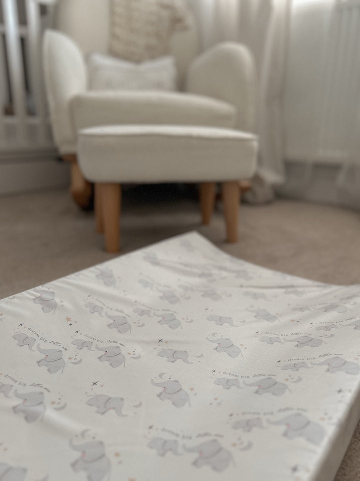 Mabel & Fox - Wedge Baby Changing Mat - Elephants - Mabel & Fox