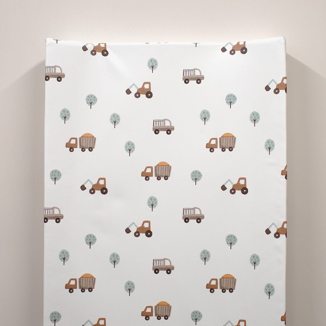 Mabel & Fox - Wedge Baby Changing Mat - Little Wheels - Mabel & Fox