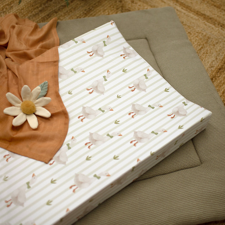 Mabel & Fox - Wedge Baby Changing Mat - Mr Goose - Mabel & Fox