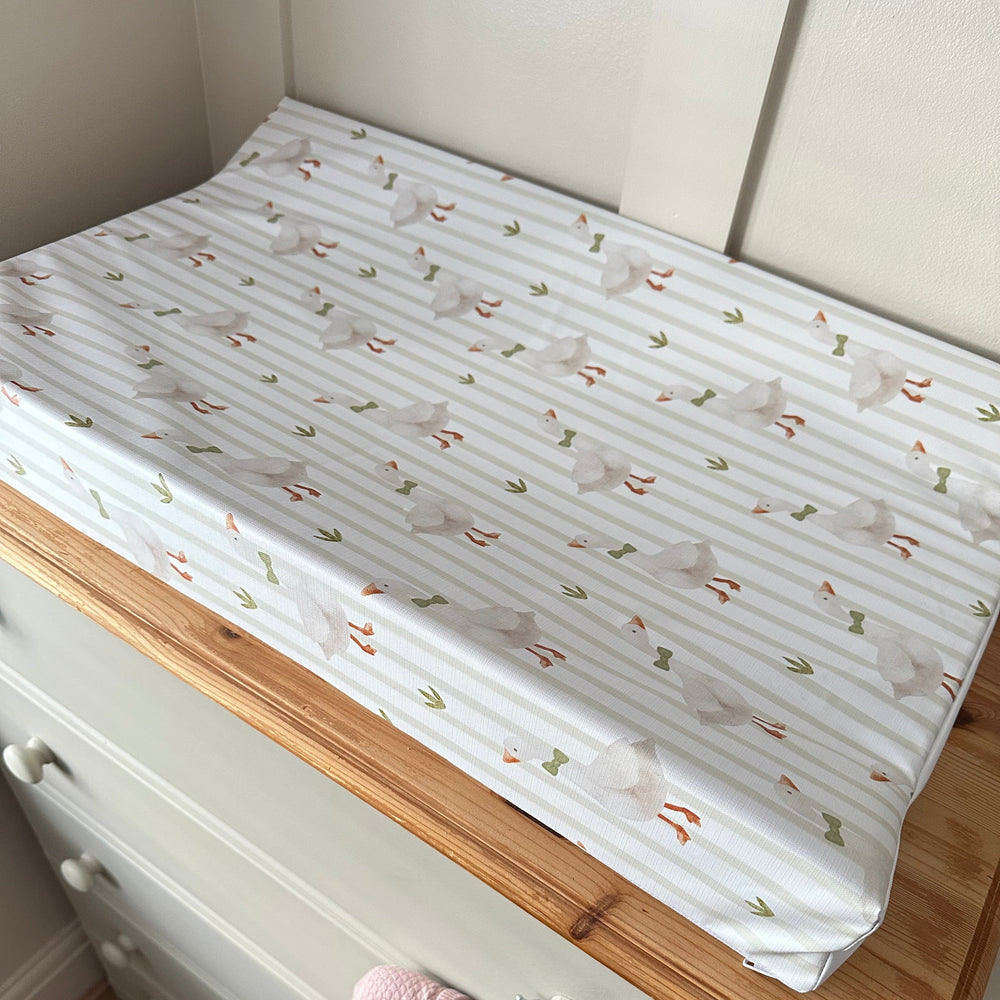 Mabel & Fox - Wedge Baby Changing Mat - Mr Goose - Mabel & Fox