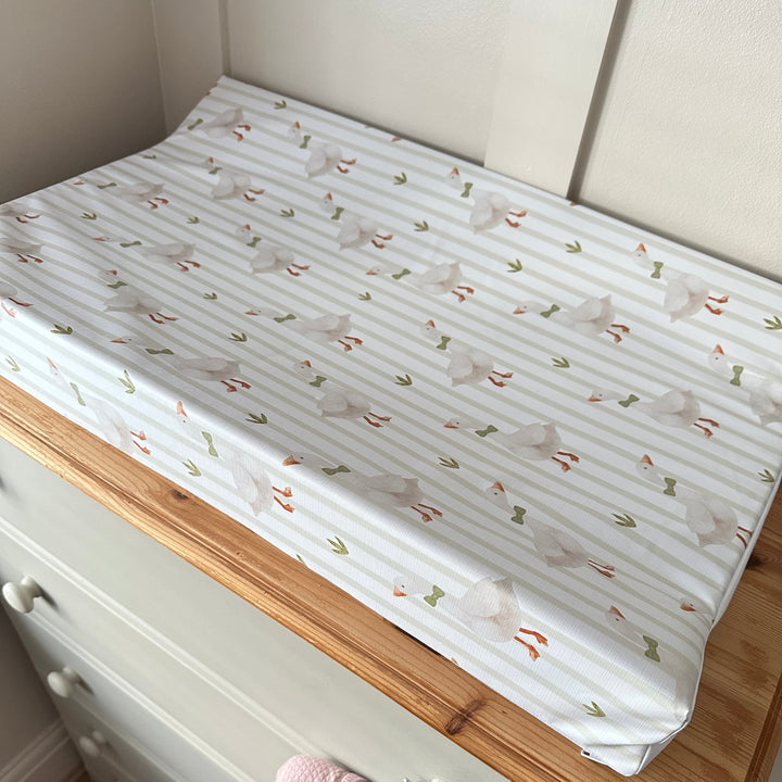 Mabel & Fox - Wedge Baby Changing Mat - Mr Goose - Mabel & Fox