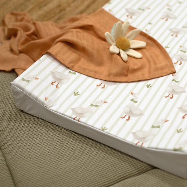 Mabel & Fox - Wedge Baby Changing Mat - Mr Goose - Mabel & Fox