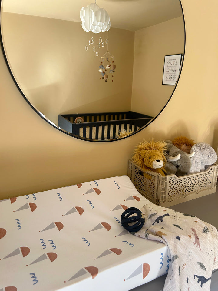 Mabel & Fox - Wedge Baby Changing Mat - Sail Away - Mabel & Fox