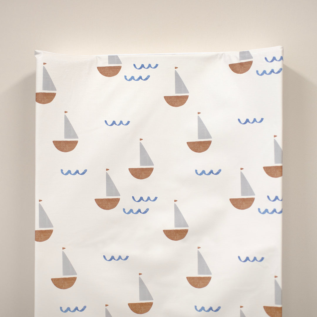 Mabel & Fox - Wedge Baby Changing Mat - Sail Away - Mabel & Fox