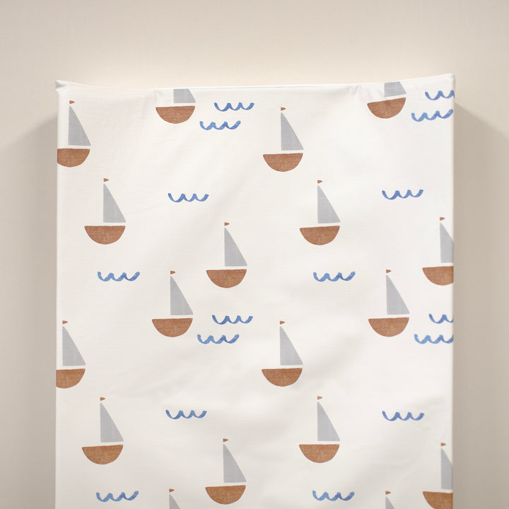 Mabel & Fox - Wedge Baby Changing Mat - Sail Away - Mabel & Fox
