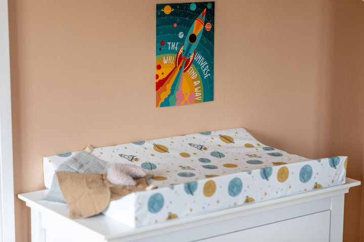 Mabel & Fox - Wedge Baby Changing Mat - Space Explorer - Mabel & Fox