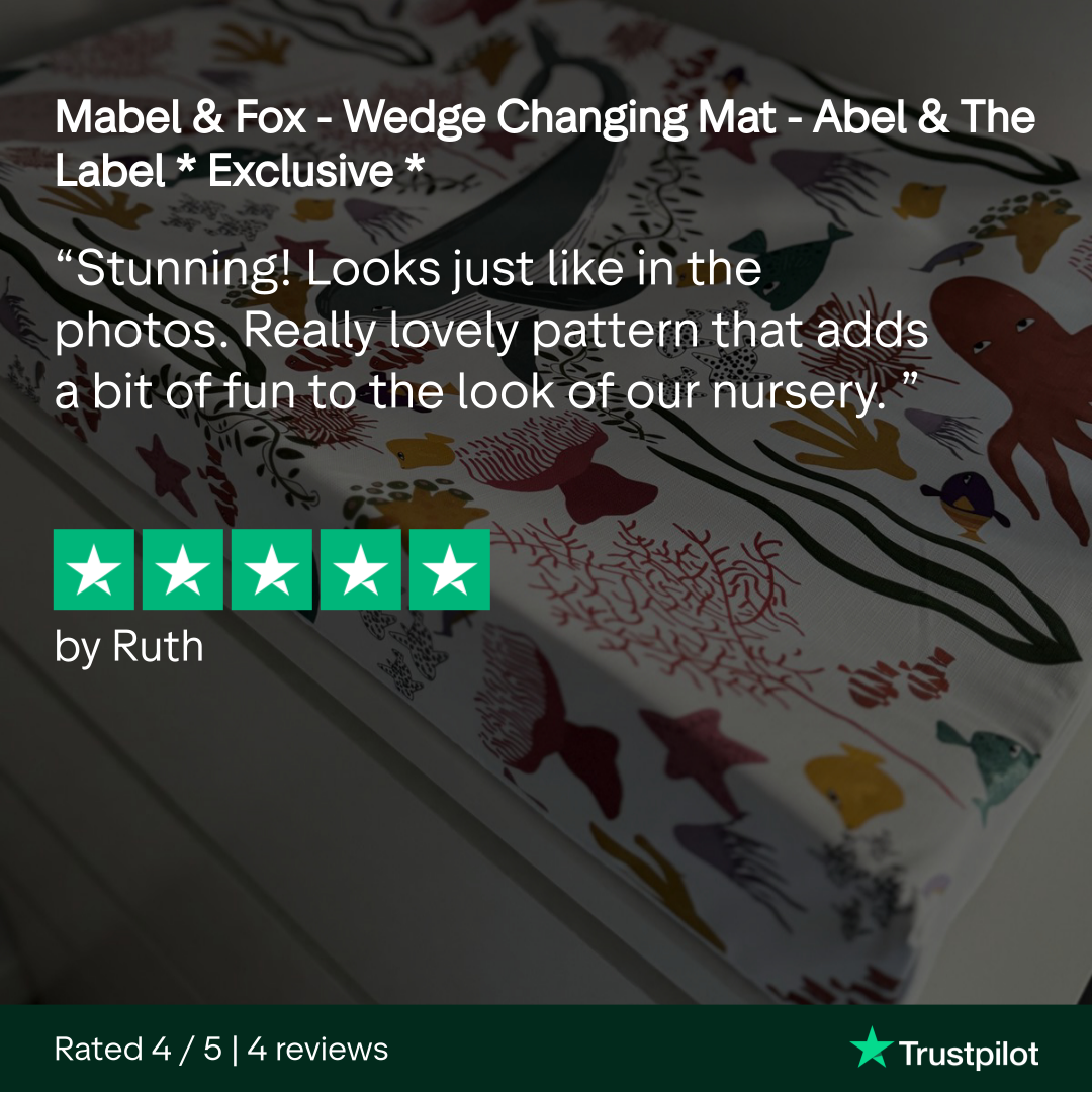 Mabel & Fox - Wedge Changing Mat - Abel & The Label * Exclusive * - Mabel & Fox