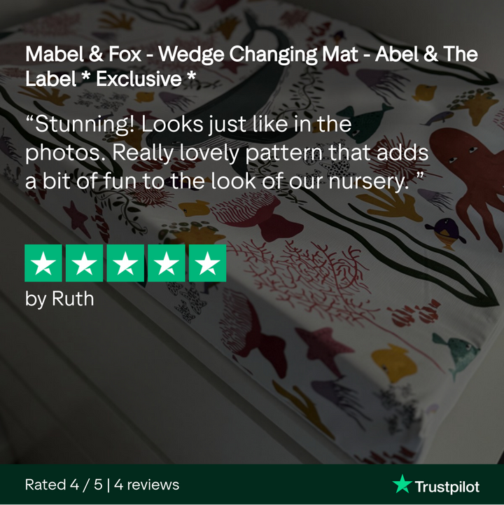 Mabel & Fox - Wedge Changing Mat - Abel & The Label * Exclusive * - Mabel & Fox